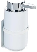 WENKO 54655100 - Dispenser per sapone WOYA 250 ml bianco/cromo lucido