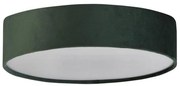 Searchlight 23298-2GR - Plafoniera DRUM PLEAT 2xE27/15W/230V verde