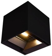 Lampada solare da parete LED con sensore 9W 3,7V 3000-5000K IP65 nera