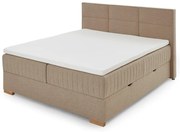 Letto boxspring beige con contenitore 180x200 cm Tambo - Meise Möbel