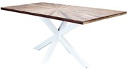 DENNY - tavolo con piano in legno massiccio