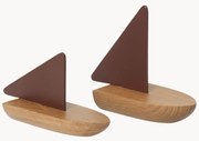 Set di 2 barchette in legno di quercia Opty