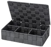 WENKO 24223100 - Cestino ADRIA 26x17 cm grigio/antracite