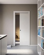 Porta scorrevole Rimini bianco matrix L 60 x H 210 cm reversibile