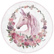 Tappeto rosa per bambini ø 120 cm Comfort - Mila Home