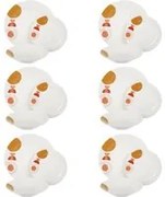 Servizio 18 piatti porcellana decori arancio Tara