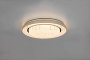 Atria plafoniera led 18w 2000lm, 3000 - 6000k bordo nero con teleco...