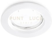Gfa221- faretto da incasso in alluminio colore bianco 1 luce attcco...