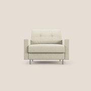 Megan poltrona letto in microfibra smacchiabile T11 panna