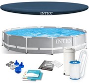 Piscina da giardino con struttura 366 x 76 cm 4 in 1 INTEX 26712