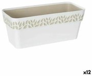 Vaso Autoirrigante Stefanplast Cloe Bianco Plastica 13,3 x 12,3 x 29,3 cm (12 Unità)