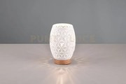 Bidar lampada da tavolo metallo bianco taglio laser con inserto in ...