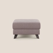 Moon Pouf contenitore e piedini alti in tessuto morbido impermeabile T02 rosa