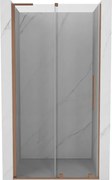 Mexen Velar L porte doccia scorrevoli 110 cm, trasparente, rame spazzolato - 871-110-003-01-65