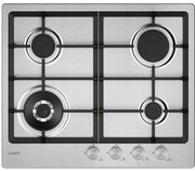 Moderna CHG6BF4WTX Piano cottura Acciaio inox Da incasso 60 cm Gas 4 Fornelli - Candy