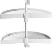 Cestello Girevole Ø65 cm per Mobile da Cucina 80 cm in Plastica Emuca Bianco...