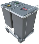 Bidone in plastica per rifiuti differenziati/incasso 40 l Ecofil - Elletipi