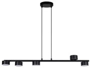 Lampadario a sospensione con filo PUNTO 5xGX53/12W/230V nero