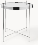Tavolino pieghevole con piano in vetro Cupid
