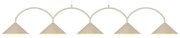 Globen Lighting - Curve 5 Lampada a Sospensione Beige Globen Lighting