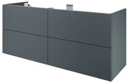 Mobile da bagno sotto lavabo SENSEA Neo  laccato lucido L 150 x H 64 x P 48 cm 4 cassetti, lavabo non incluso