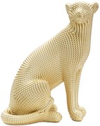 Statuetta Leopardo Dorato 23x15,5x29 cm