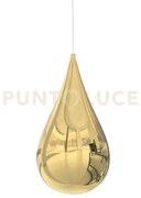 Sospesi-acc. g o sospensione decorativa solo vetro colore oro d.10cm