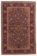 Kashan Tappeto 140x200 (Iran) Annodato A Mano