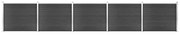 Set Pannello Di Recinzione İn Wpc 872x146 Cm Grigio /
