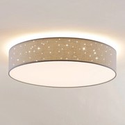 Lindby Ellamina plafoniera LED 60 cm grigio chiaro