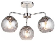 Endon 97971 - Plafoniera DIMPLE 3xE14/7W/230V cromo lucido/grigio fumé