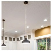 Feiss FE-BESO-P-M-DBZ - Lampadario a cavo BESO 1xE27/60W/230V Ø25,4 cm nero/rame