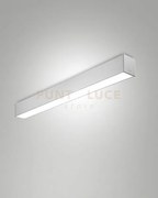 Turner plafoniera alluminio a led 29w 3000k 3470lm opale ip40 100cm