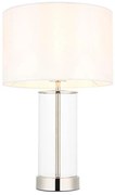 Endon 102674 - Lampada da tavolo dimmerabile LESSINA 1xE27/10W/230V cromo lucido/bianco