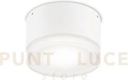 Urano plafoniera da esterno ip44 1 luce attacco gx53 bianca 12cm