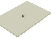 Piatto doccia in ceramica extra slim crema L 100 x L 80 cm