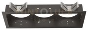 Bento prodotto componibile cornice rettangolare tripla 3 luci nero