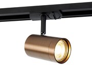 Faretto da binario monofase moderno bronzo scuro - Jeana