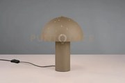 Seta lampada da tavolo metallo tortora con diffusore effetto stelle...