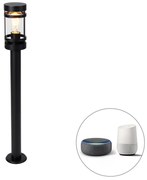 Lampada da esterno smart nera 80 cm IP44 incl. Wifi ST64 - Gleam
