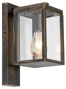 Lanterna da parete per esterni vintage oro antico IP44 - Charlois