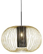 Lampada a sospensione design oro nero 60 cm - MARNIE