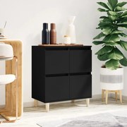 Credenza nero 60x35x70 cm in legno multistrato