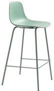Sgabello da bar verde chiaro in plastica (altezza della seduta 67,5 cm) Whitby – Unique Furniture