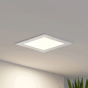 Prios Lampada a incasso a LED Helina, argento, 16,5 cm, dimmerabile