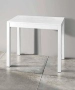 Tavolo consolle allungabile da pranzo moderno bianco 50x90 cm