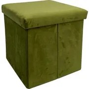 Pouf contenitore 40x40x40 cm verde