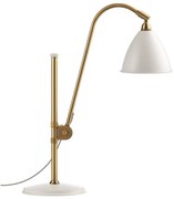 GUBI - Bestlite BL1 Lampada da Tavolo Ø16 Ottone/Bianco Opaco GUBI