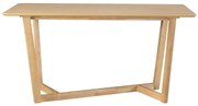 Tavolo design rettangolare in legno chiaro L150 cm KOUK