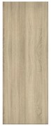 Pannello per porta d'ingresso coordinato Brush rivestito rovere cognac L 95  x H 215 cm, Sp 0.6 mm